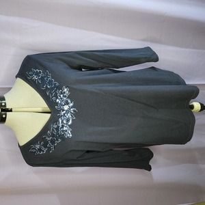 Basic Editions, Blue, Tops, Size: L